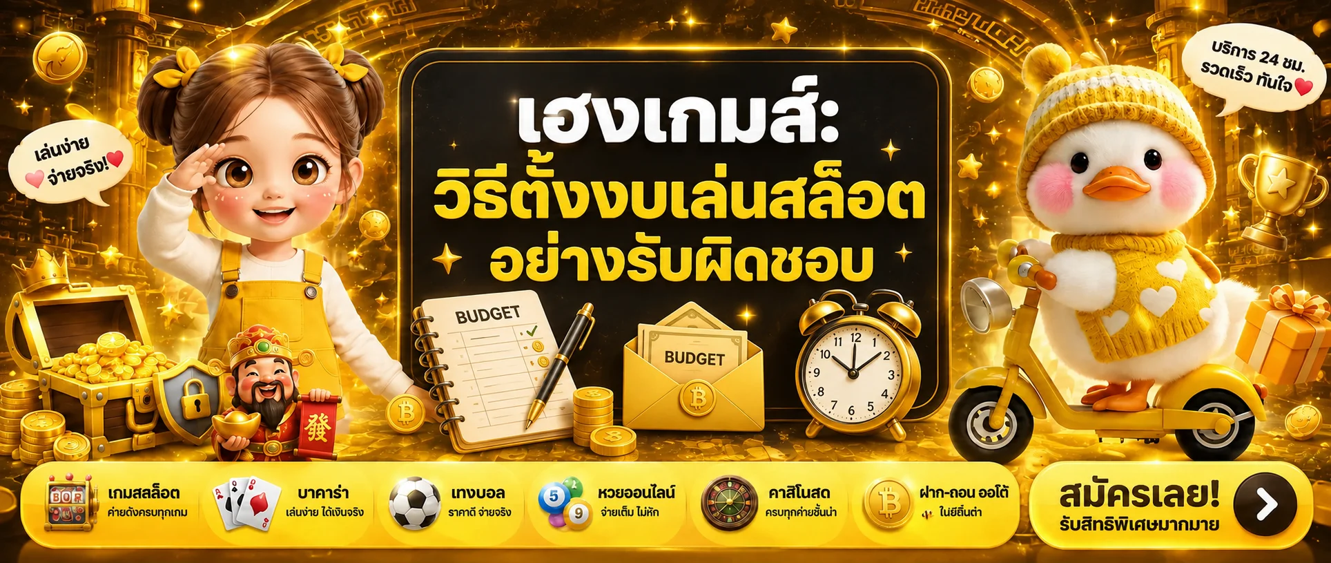 เฮงเกมส์ วิธีตั้งงบเล่นสล็อตอย่างรับผิดชอบ